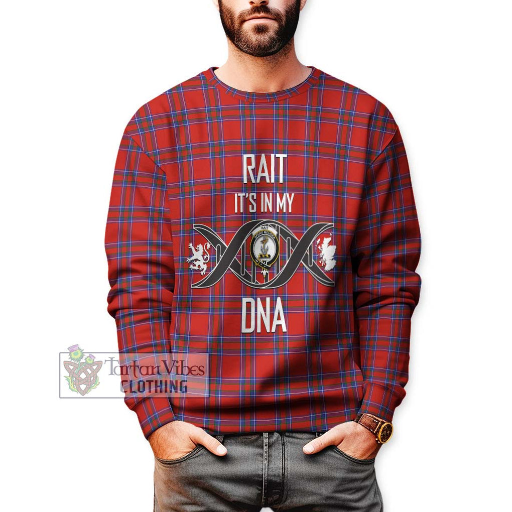 Rait Tartan Sweatshirt with Family Crest DNA In Me Style Unisex - Tartanvibesclothing Shop