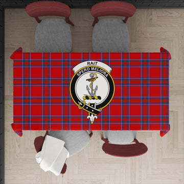 Rait Tartan Tablecloth with Family Crest