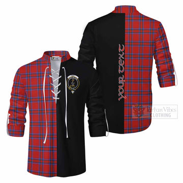 Rait Tartan Ghillie Kilt Shirt with Family Crest and Half Of Me Style