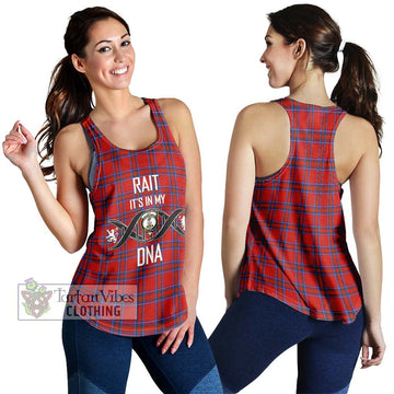 Rait Tartan Women's Racerback Tanks with Family Crest DNA In Me Style