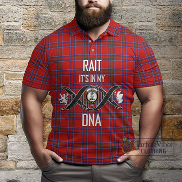 Rait Tartan Polo Shirt with Family Crest DNA In Me Style