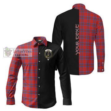 Rait Tartan Long Sleeve Button Shirt with Family Crest and Half Of Me Style