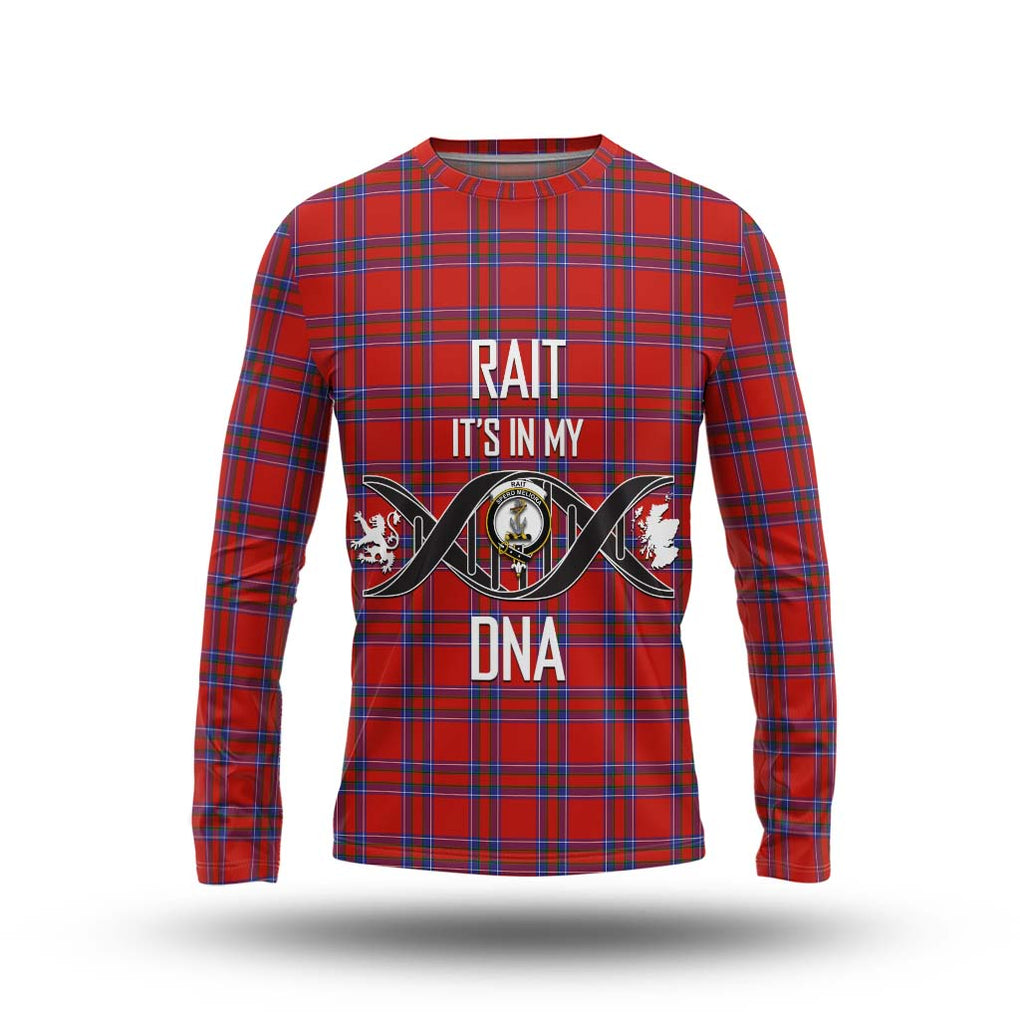 Rait Tartan Long Sleeve T-Shirt with Family Crest DNA In Me Style Unisex - Tartanvibesclothing Shop