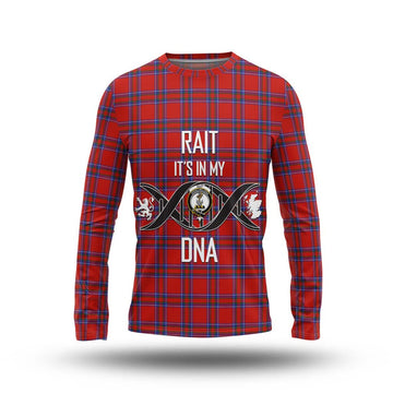 Rait Tartan Long Sleeve T-Shirt with Family Crest DNA In Me Style