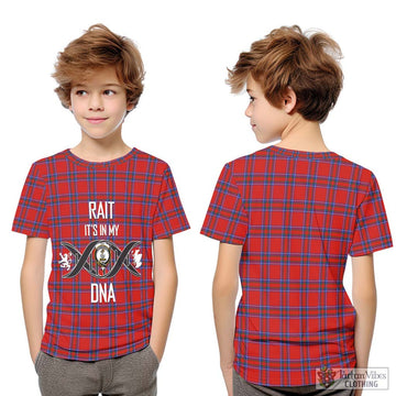 Rait Tartan Kid T-Shirt with Family Crest DNA In Me Style