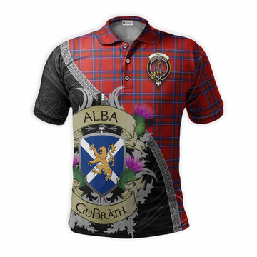 Rait Tartan Family Crest Polo Shirt Lion Rampant Royal Thistle Shield Celtic Inspired Kid - Tartan Vibes Clothing
