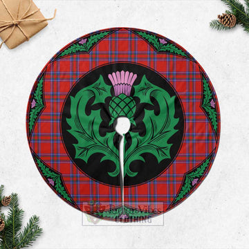 Rait Tartan Christmas Tree Skirt Scottish Thistle Style