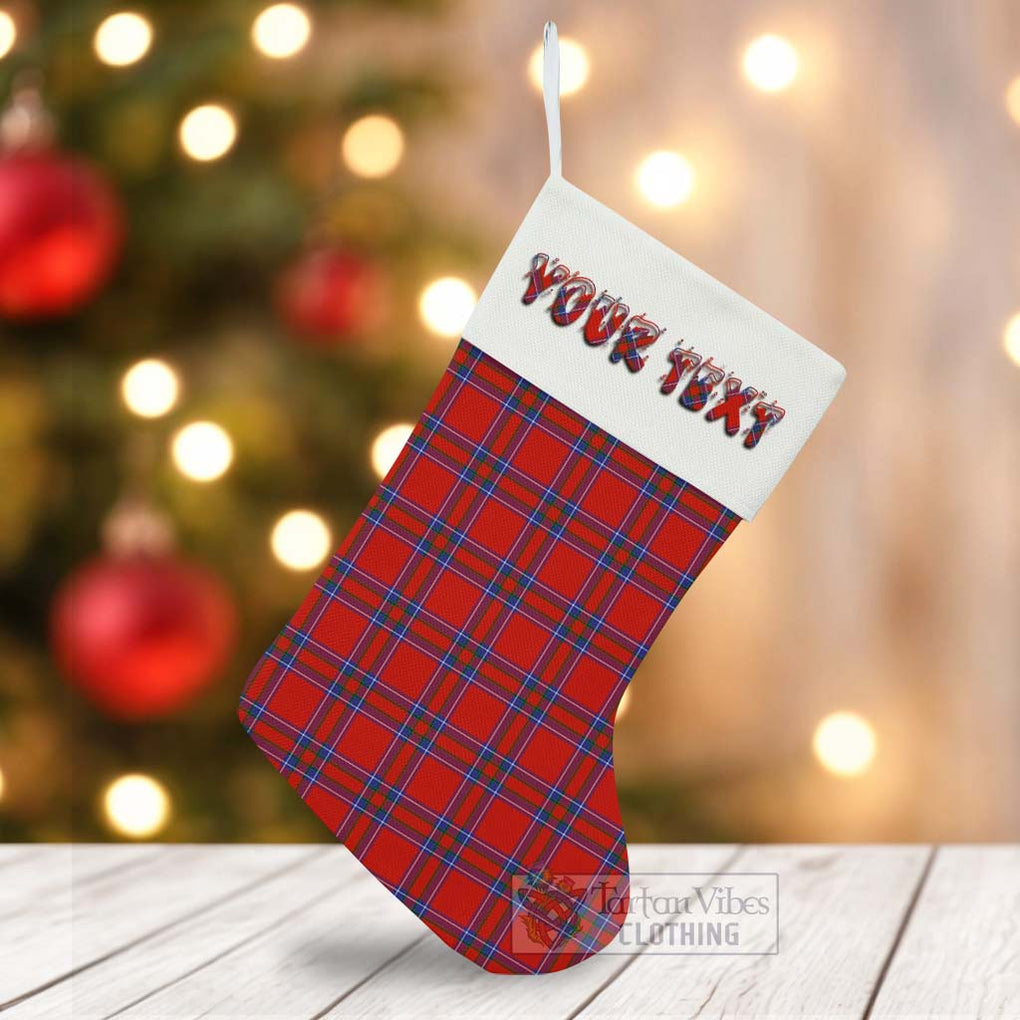 Tartan Vibes Clothing Rait Tartan Christmas Stocking with Personalized Text