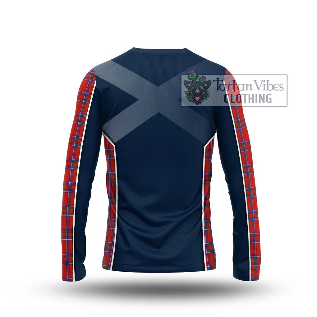 Rait Tartan Long Sleeve T-Shirt with Family Crest and Lion Rampant Vibes Sport Style - Tartan Vibes Clothing