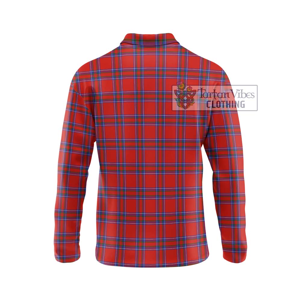 Rait Tartan Long Sleeve Polo Shirt with Family Crest DNA In Me Style - Tartanvibesclothing Shop