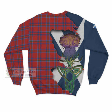 Rait Tartan Family Crest Sweatshirt Scottish Thistle Celtic Inspired - Tartan Vibes Clothing