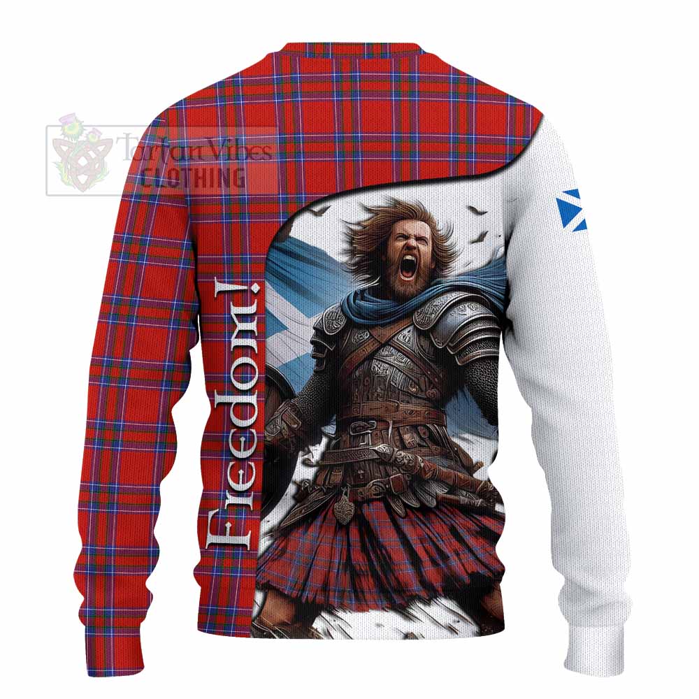 Tartan Vibes Clothing Rait Crest Tartan Knitted Sweater Inspired by the Freedom of Scottish Warrior