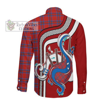 Rait Tartan Long Sleeve Button Shirt with Epic Bagpipe Style