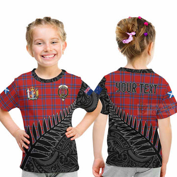 Rait Crest Tartan Kid T-Shirt with New Zealand Silver Fern Half Style