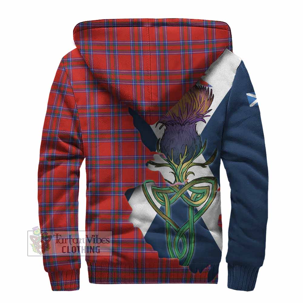Rait Tartan Family Crest Sherpa Hoodie Scottish Thistle Celtic Inspired - Tartan Vibes Clothing