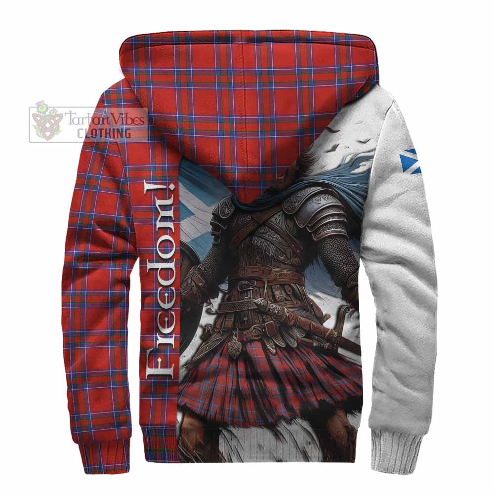 Tartan Vibes Clothing Rait Crest Tartan Sherpa Hoodie Inspired by the Freedom of Scottish Warrior