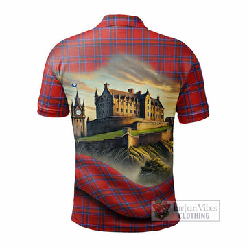 Rait Tartan Family Crest Polo Shirt with Scottish Ancient Castle Style - Tartan Vibes Clothing