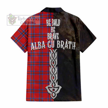 Rait Tartan Family Crest Hawaiian Shirt Alba Gu Brath Be Brave Lion Ancient Style - Tartan Vibes Clothing