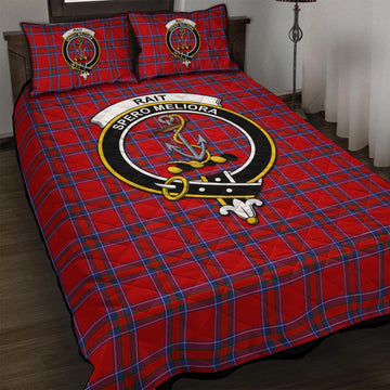 Rait Tartan Quilt Bed Set with Family Crest