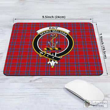 Rait Tartan Mouse Pad with Family Crest