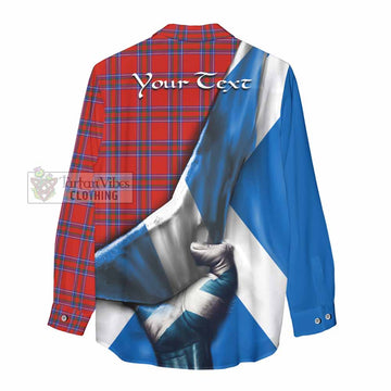 Rait Tartan Women's Casual Shirt with Family Crest Scotland Patriotic Style