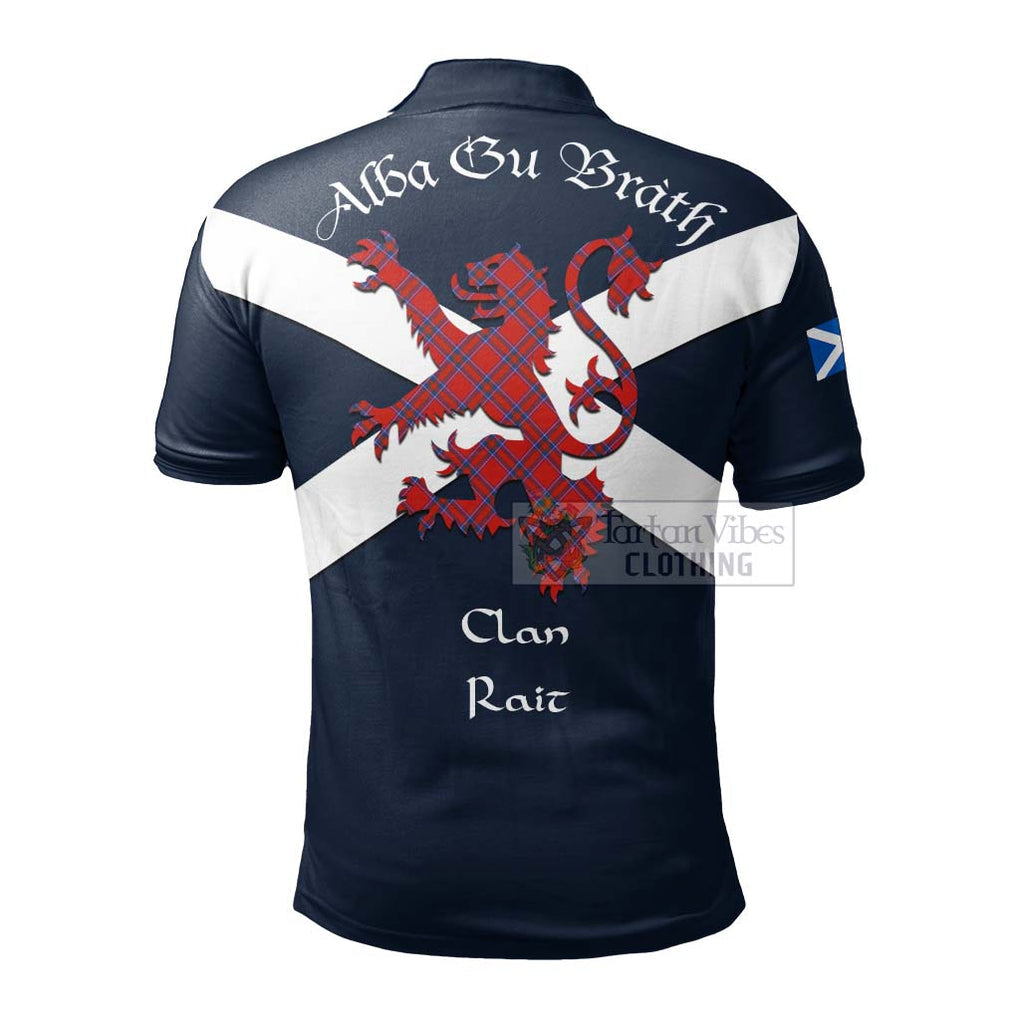 Tartan Vibes Clothing Rait Tartan Lion Rampant Polo Shirt – Proudly Display Your Heritage with Alba Gu Brath and Clan Name