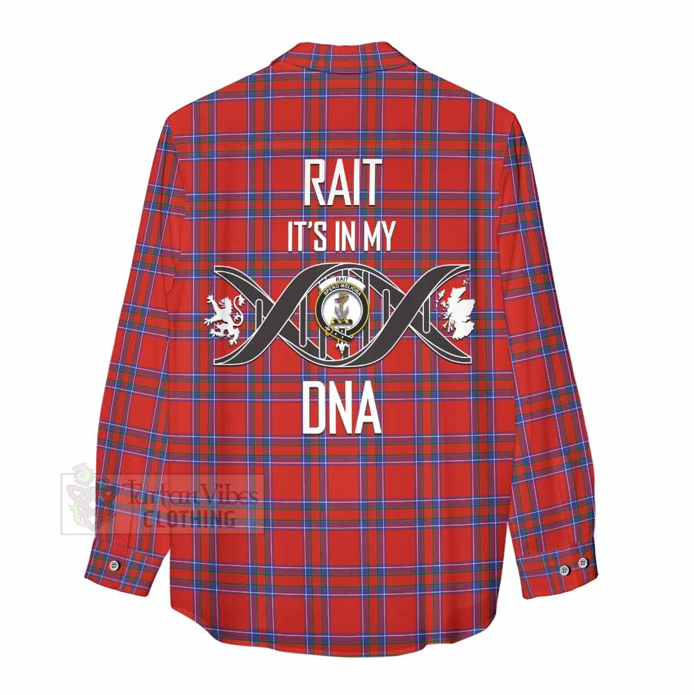 Tartan Vibes Clothing Rait Tartan Women's Casual Shirt with Family Crest DNA In Me Style