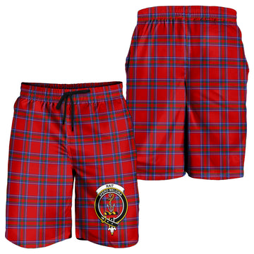 Rait Tartan Mens Shorts with Family Crest