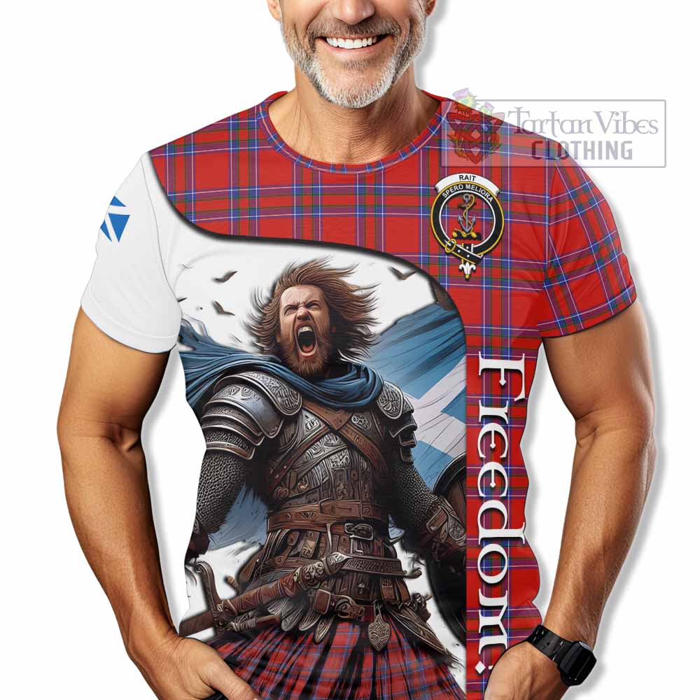 Rait Crest Tartan T-Shirt Inspired by the Freedom of Scottish Warrior