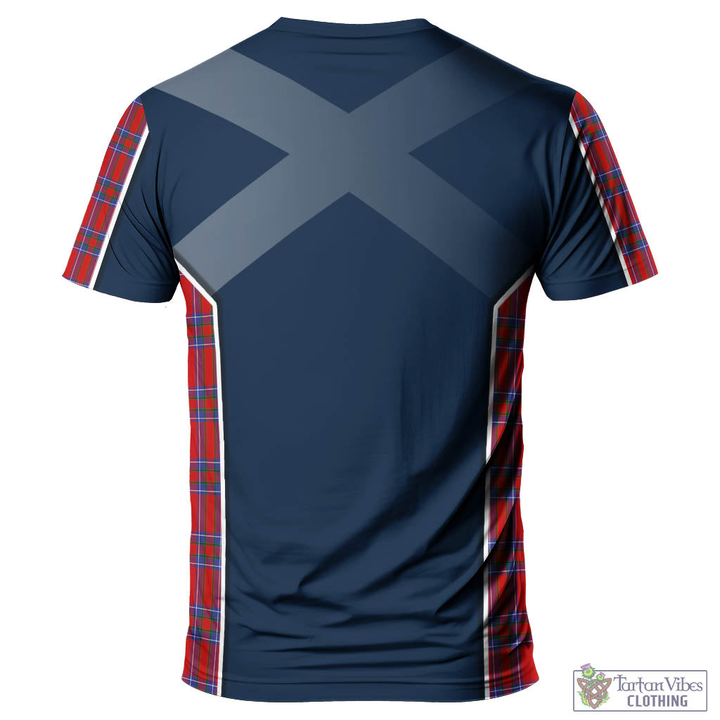 Tartan Vibes Clothing Rait Tartan T-Shirt with Family Crest and Scottish Thistle Vibes Sport Style