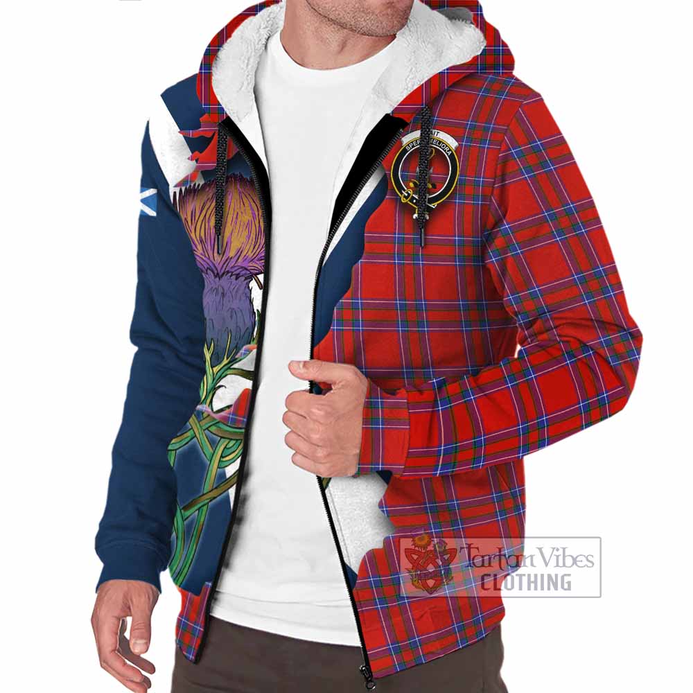Rait Tartan Family Crest Sherpa Hoodie Scottish Thistle Celtic Inspired - Tartan Vibes Clothing