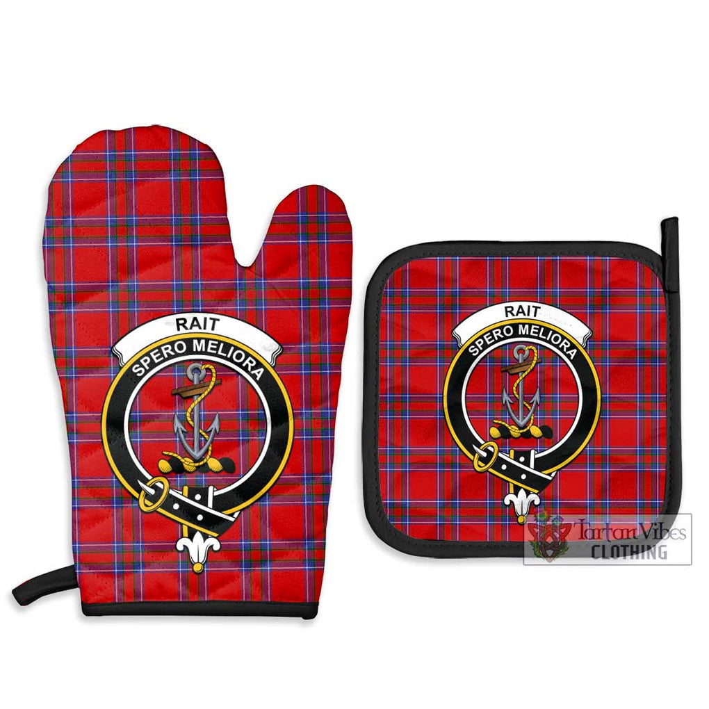 Rait Tartan Combo Oven Mitt & Pot-Holder with Family Crest - Tartan Vibes Clothing
