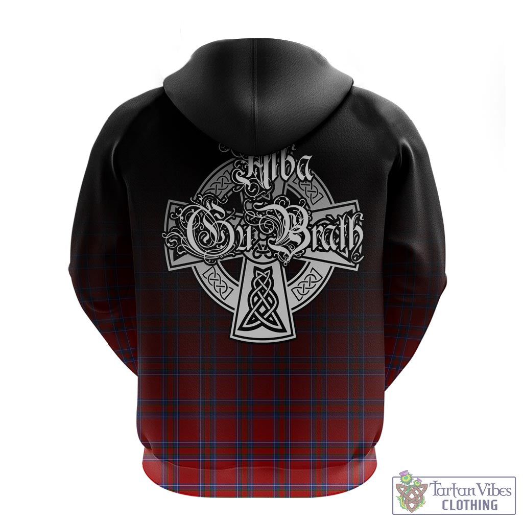 Tartan Vibes Clothing Rait Tartan Hoodie Featuring Alba Gu Brath Family Crest Celtic Inspired