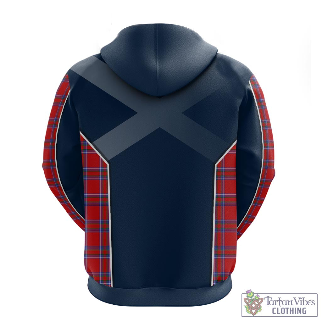 Tartan Vibes Clothing Rait Tartan Hoodie with Family Crest and Scottish Thistle Vibes Sport Style