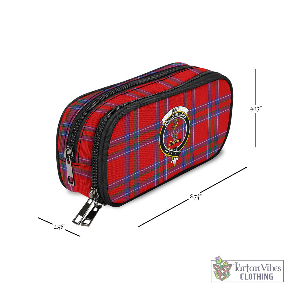 Rait Tartan Pen and Pencil Case with Family Crest - Tartan Vibes Clothing