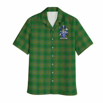 Ralphson Irish Clan Tartan Hawaiian Shirt with Coat of Arms Kid - Tartan Vibes Clothing