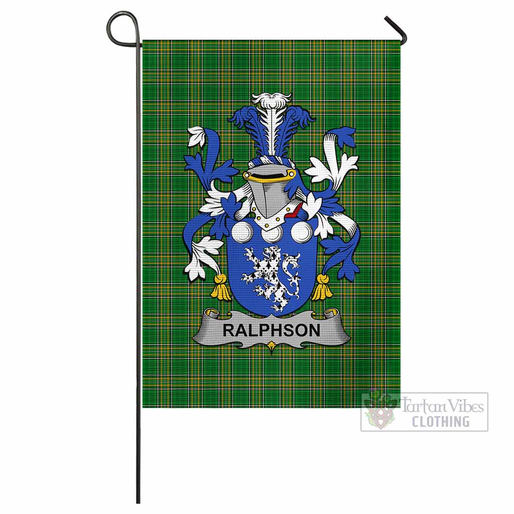 Tartan Vibes Clothing Ralphson Irish Clan Flag with Coat of Arms