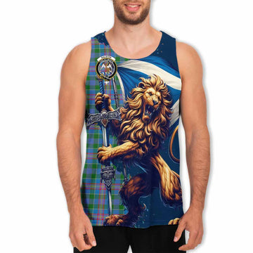 Ralston Tartan Family Crest Men's Tank Top with Scottish Majestic Lion