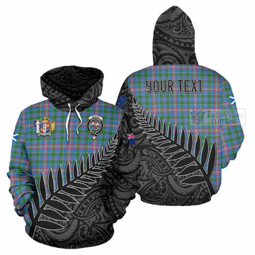 Ralston Crest Tartan Hoodie with New Zealand Silver Fern Half Style