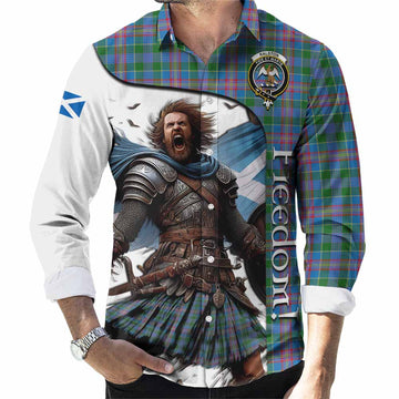 Ralston Crest Tartan Long Sleeve Button Shirt Inspired by the Freedom of Scottish Warrior