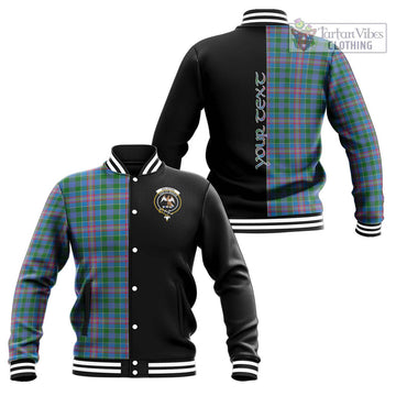 Ralston Tartan Baseball Jacket with Family Crest and Half Of Me Style