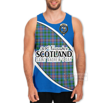 Ralston Family Crest Tartan Men's Tank Top Celebrate Saint Andrew's Day in Style