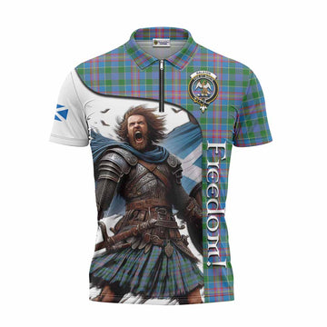 Ralston Crest Tartan Zipper Polo Shirt Inspired by the Freedom of Scottish Warrior