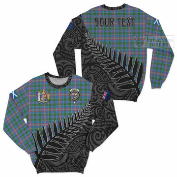 Ralston Crest Tartan Sweatshirt with New Zealand Silver Fern Half Style