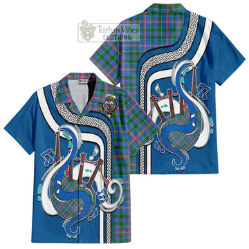 Ralston Tartan Short Sleeve Button Shirt with Epic Bagpipe Style