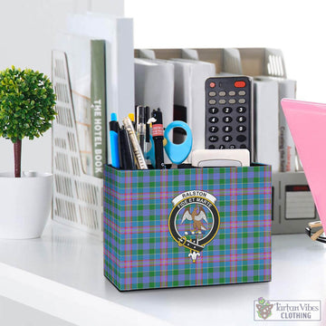 Ralston Tartan Pen Holder with Family Crest