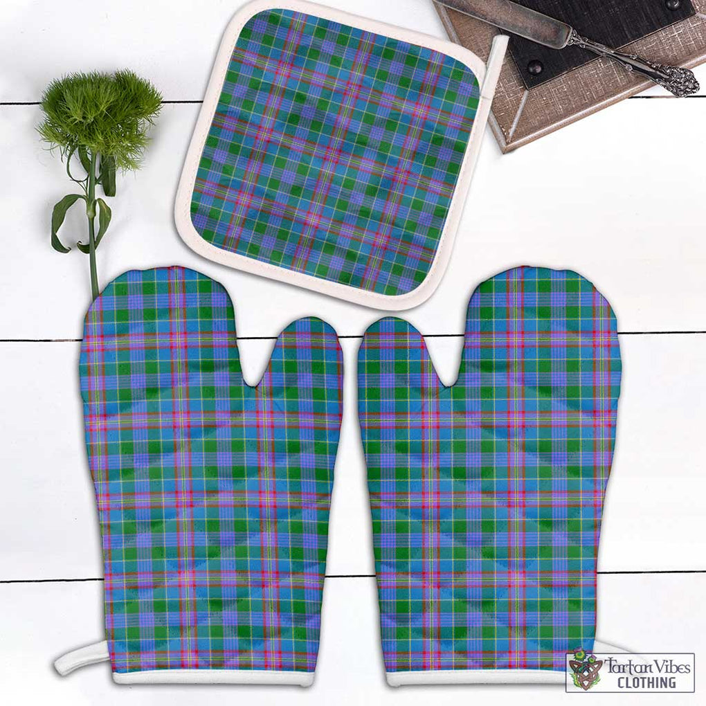Ralston Tartan Combo Oven Mitt & Pot-Holder White - Tartan Vibes Clothing