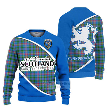 Ralston Family Crest Tartan Ugly Sweater Celebrate Saint Andrew's Day in Style