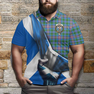 Ralston Tartan Polo Shirt with Family Crest Scotland Patriotic Style