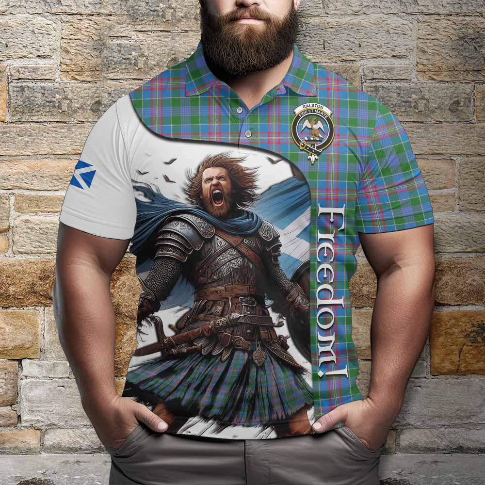 Tartan Vibes Clothing Ralston Crest Tartan Polo Shirt Inspired by the Freedom of Scottish Warrior